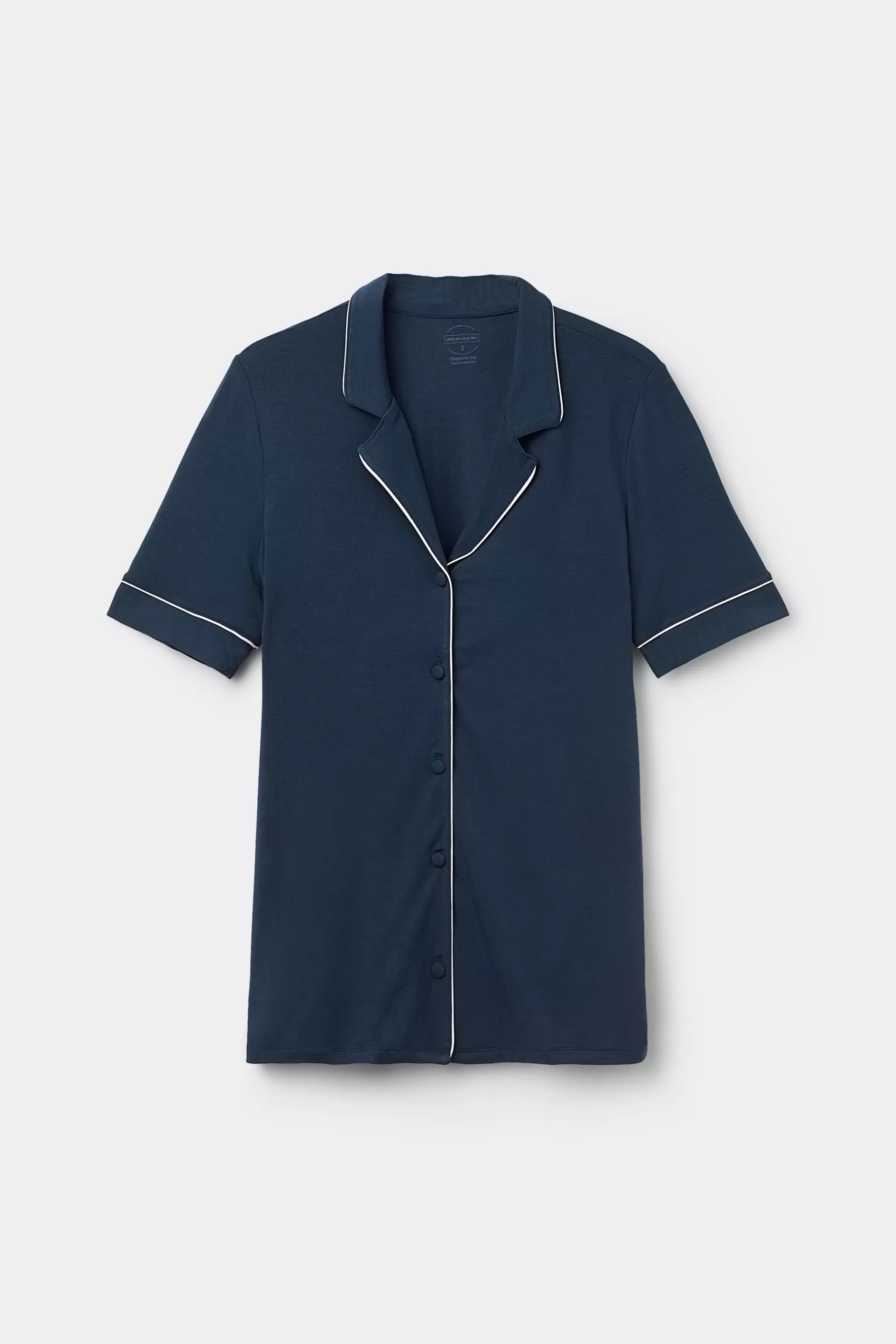 Intimissimi Pyjamas Mix & Match | Pyjamas Med Shorts^Tröja med kort ärm och öppning fram i modal