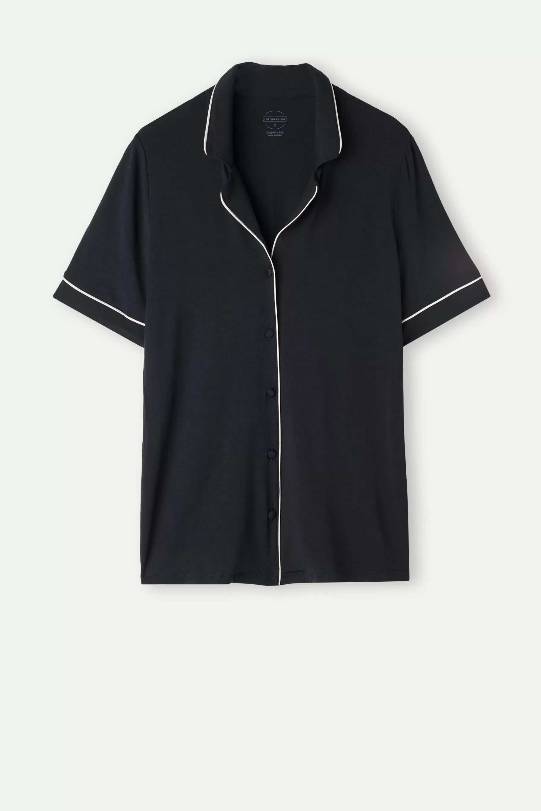 Intimissimi Pyjamas Mix & Match | Pyjamas Med Shorts^Tröja med kort ärm och öppning fram i modal