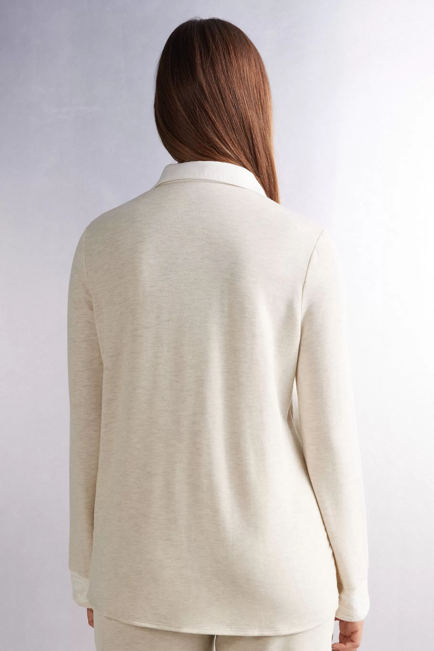 Intimissimi Pyjamas Mix & Match | Pyjamas Med Långbyxor^Tröja med öppning framtill i modal och ull Baby It's Cold Outside
