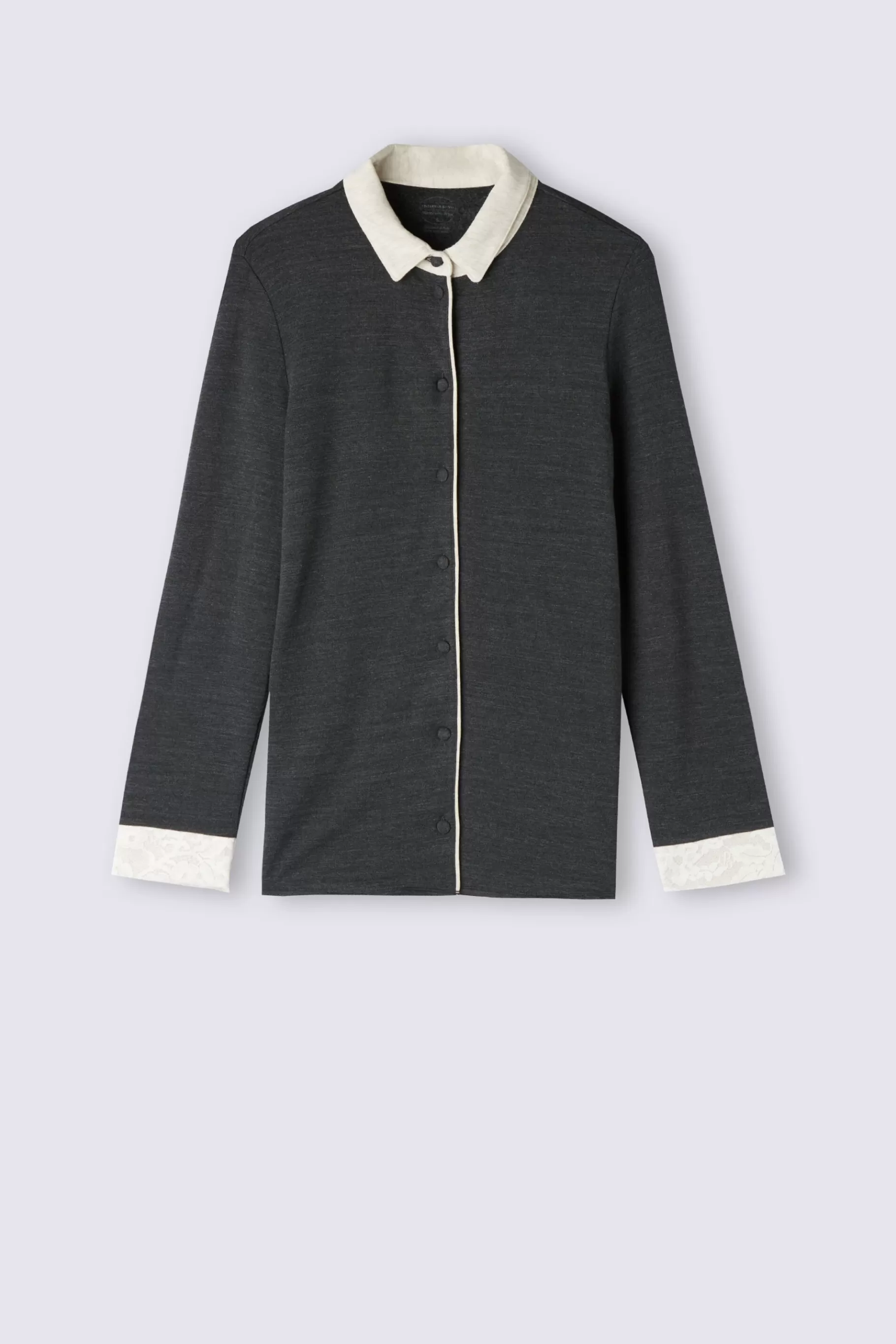 Intimissimi Pyjamas Mix & Match | Pyjamas Med Långbyxor^Tröja med öppning framtill i modal och ull Baby It's Cold Outside