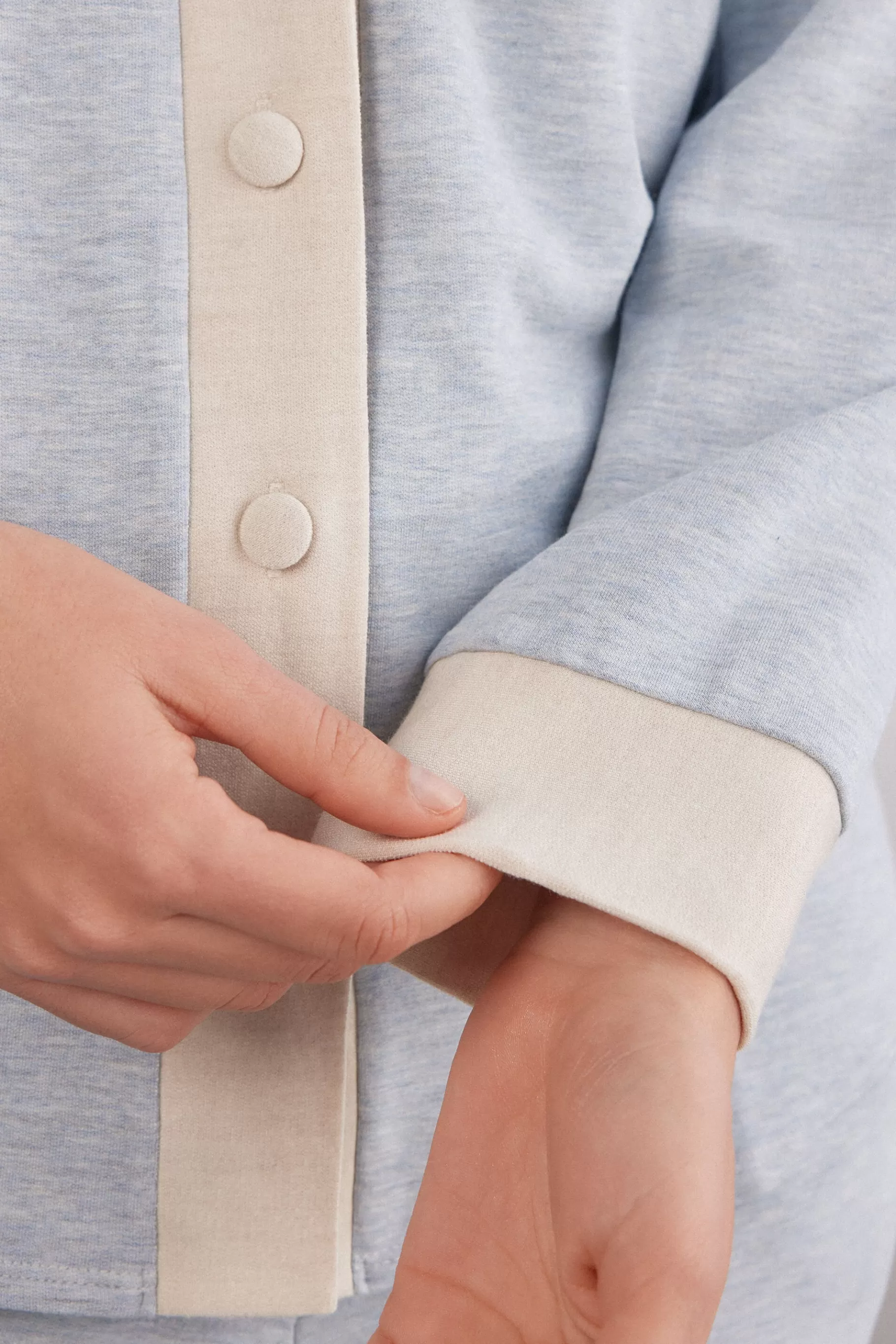 Intimissimi Pyjamas Mix & Match | Pyjamas Med Långbyxor^Tröja med öppning framtill i modal och ull Cold Winter Night