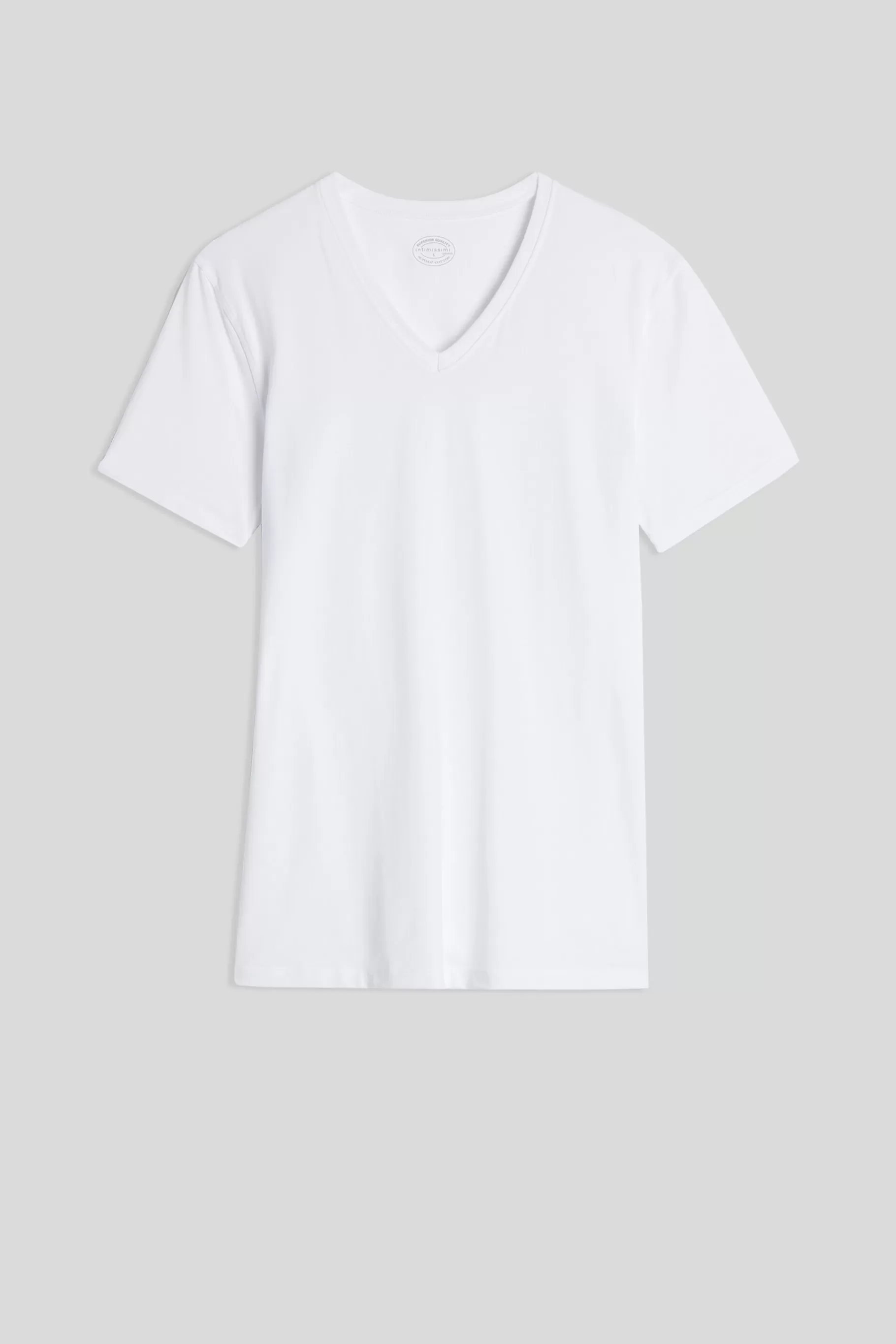 Intimissimi T-shirt / Polo^T-shirt med V-ringad hals i Superior-bomullsstretch