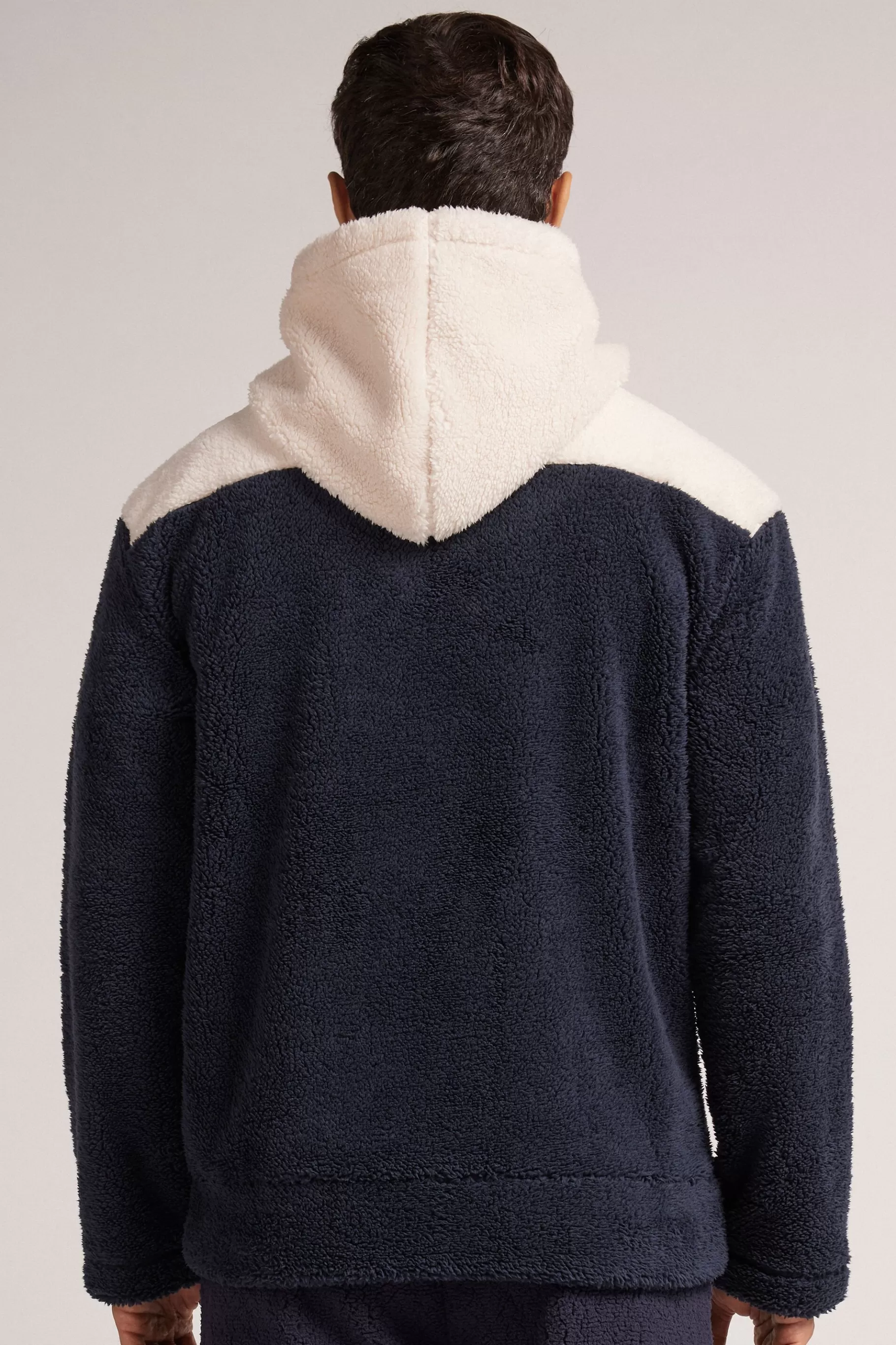 Intimissimi Tröjor | Långärmat^Tvåfärgad sweatshirt med teddyeffekt och dragkedja